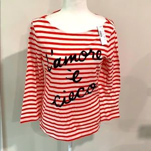 Women’s adorable Italian striped tee